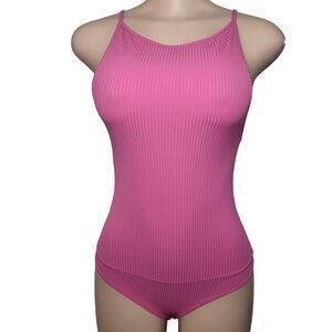 'Cheers' Pink Bodysuit Tank Top